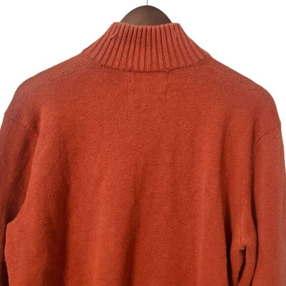 Vintage Polo Ralph Lauren Heavy Knit Pullover Sweater Size M Red Button Collar - Picture 6 of 11